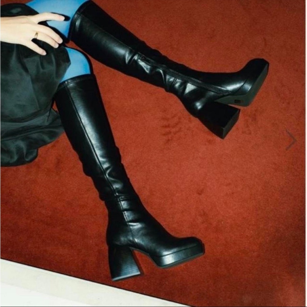 Jeffrey Campbell Dauphin Knee Boot Black SOLD OUT in stores!
